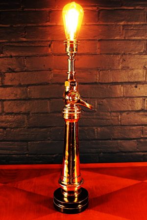 Brass & Copper fire nozzle lamp for sale 2