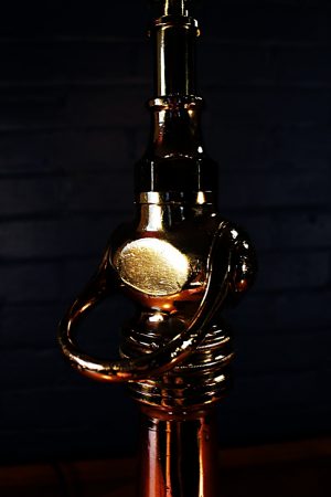 Brass & Copper fire nozzle lamp for sale 10