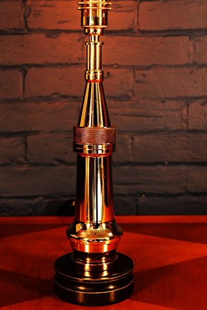 Brass fire branch table lamp for sale 2
