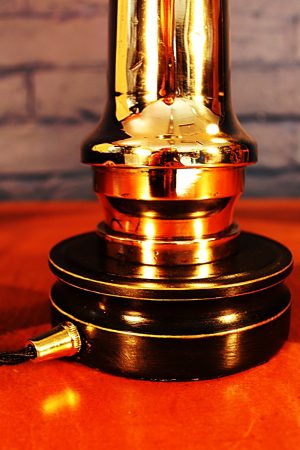 Brass fire branch table lamp for sale 4