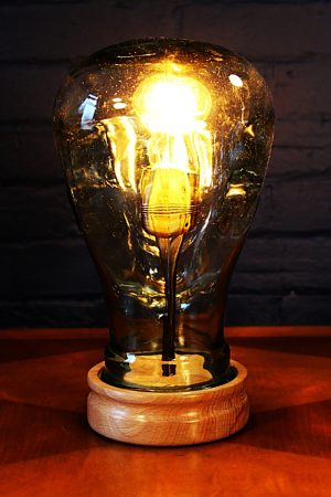 Glass head table lamp for sale 2