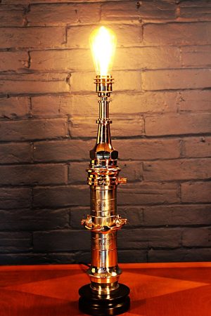 Merryweather London Nozzle table lamp for sale 10