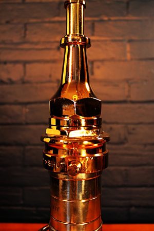 Merryweather London Nozzle table lamp for sale 13