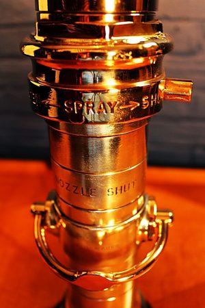 Merryweather London Nozzle table lamp for sale 15