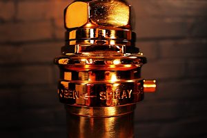 Merryweather London Nozzle table lamp for sale 18