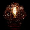 Cage glass table lamp for sale