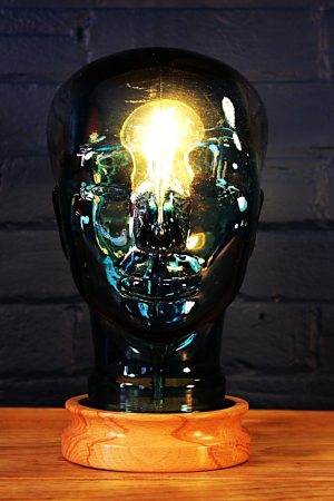Glass display head table lamp 5