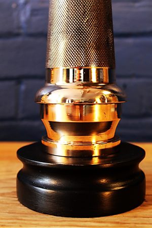 Knurled Brass Fire Branch Table Lamp for sale 2