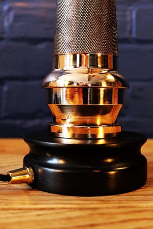 Knurled Brass Fire Branch Table Lamp for sale 7