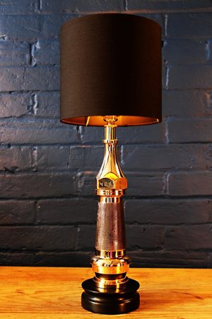 Knurled Brass Fire Branch Table Lamp for sale 8