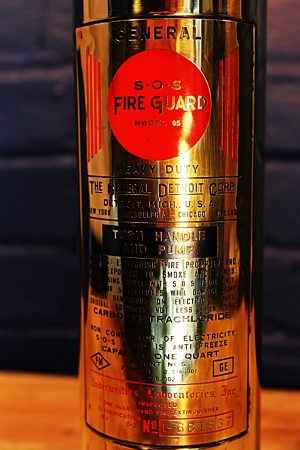 SOS Fire Guard Extinguisher Table Lamp for sale 7