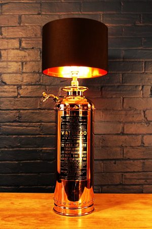 Waterloo fire extinguisher table lamp 12