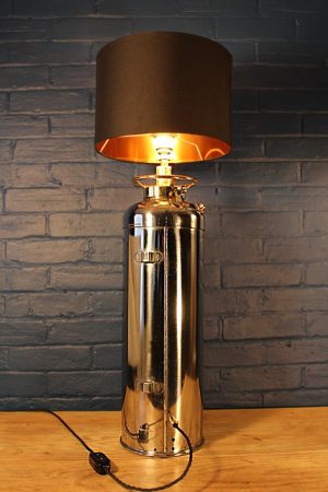 Steel fire extinguisher table lamp 1