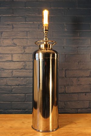 Steel fire extinguisher table lamp 2