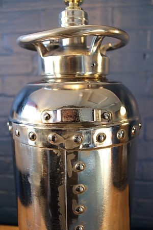 Steel fire extinguisher table lamp 18