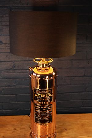 Waterloo copper brass fire extinguisher lamp 2