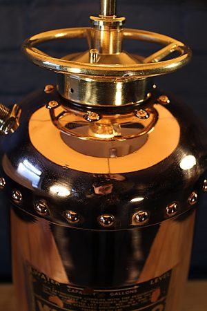 Waterloo copper brass fire extinguisher lamp 6
