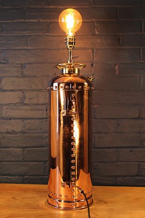 Waterloo copper brass fire extinguisher lamp 8