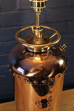 Waterloo copper brass fire extinguisher lamp 9