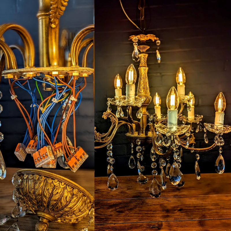 restore and revive cut glass chandelier