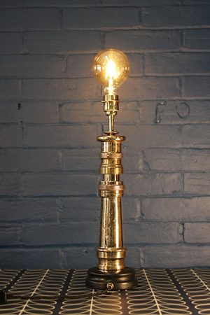Brass Elgon Fire Branch Table Lamp 2