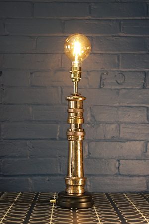 Brass Elgon Fire Branch Table Lamp 4
