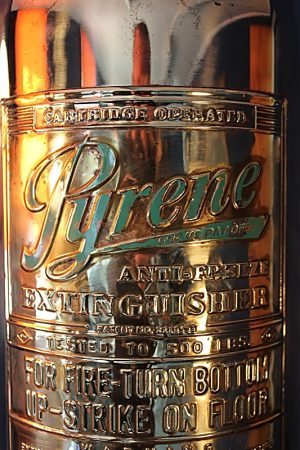 Pyrene brass fire extinguisher lamp 5