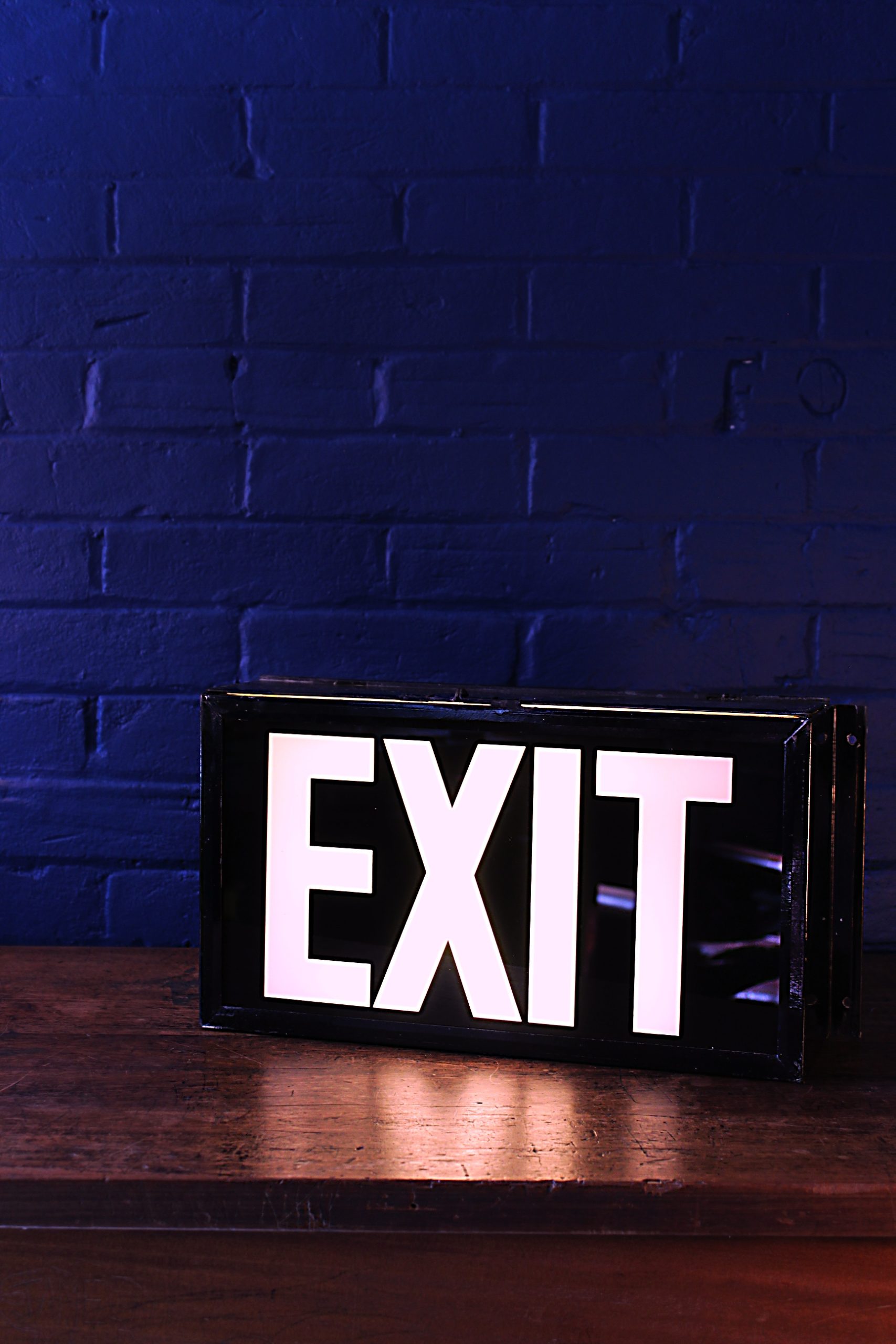 Exit sign