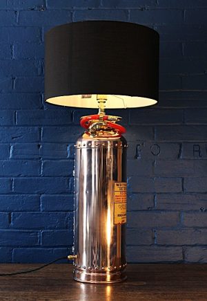 Read Campbell fire extinguisher table lamp for sale 1