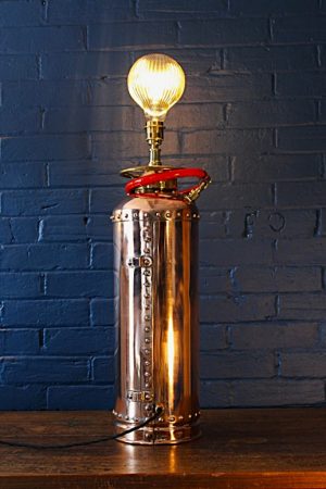 Read Campbell fire extinguisher table lamp for sale 4