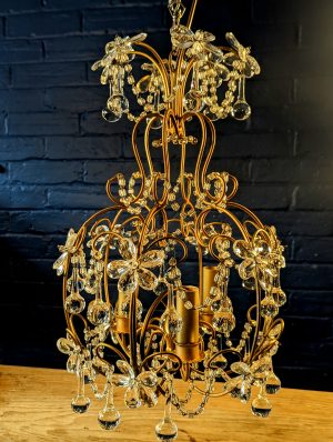 Wire cage chandelier 2