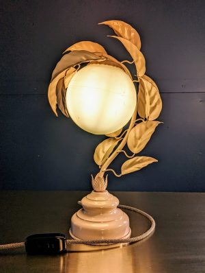 Designer Sergio Terzani Metal Leaf Lamp