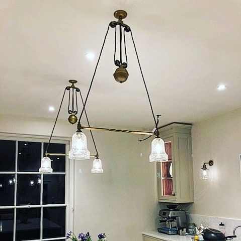A big thanks to a new client @broadwater1902 for bringing these delightful pendant lamps to @georgejuniperandco for sympathetic restoration and rewiring. They look amazing in this beautiful kitchen setting.

#bespokelighting #interiordesign #interiors #kitchen #homestyling #lighting #suffolk #antique #style #decorative #inspiration #design #interiorstyling #interiordesigner #homelighting #interior123 #restoration #glass #brass #georgejuniperandco #homeliving #living #attentiontodetail